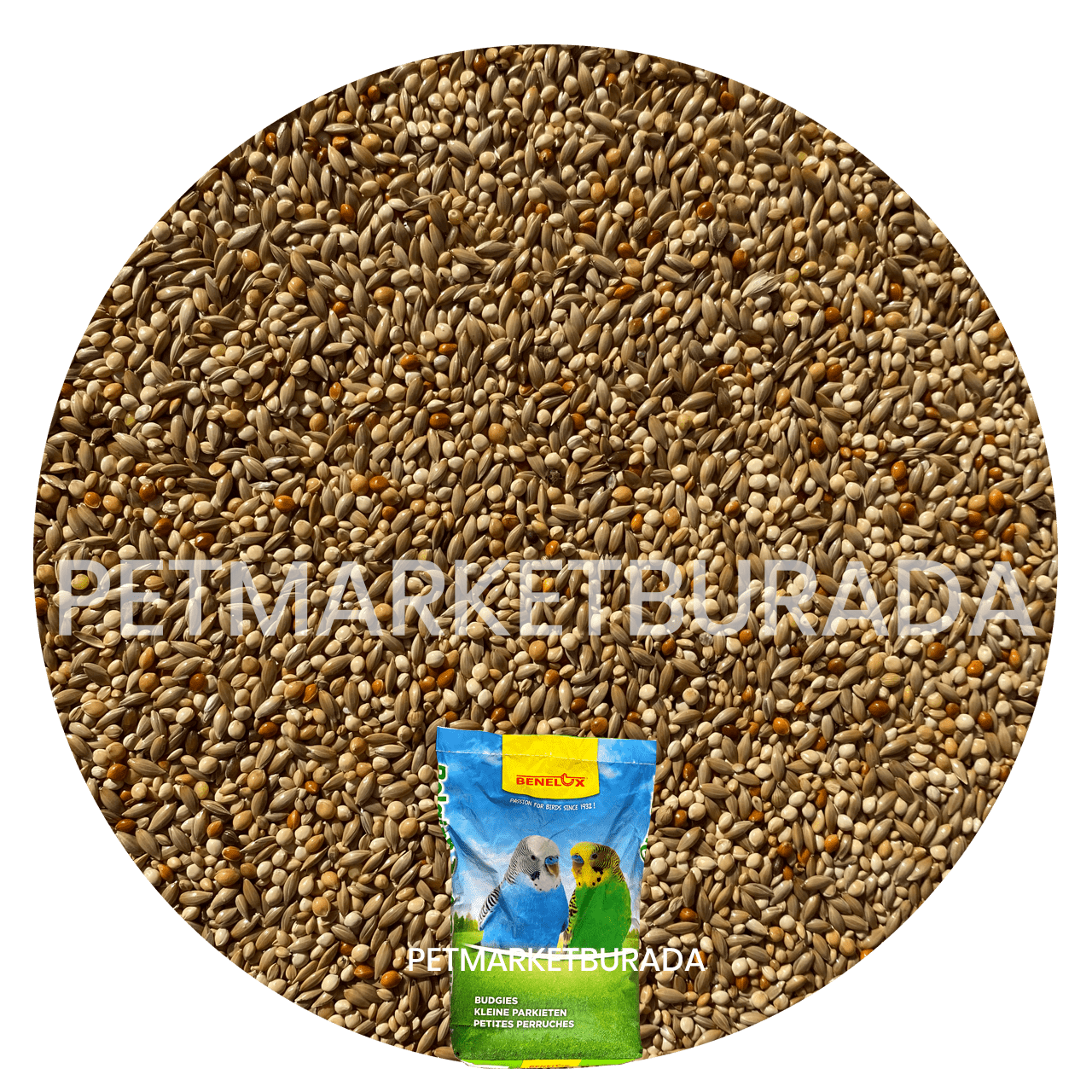 Benelux Premium Karışık Muhabbet Kuşu Üretici Yemi 5 kg(Bölünmüş)