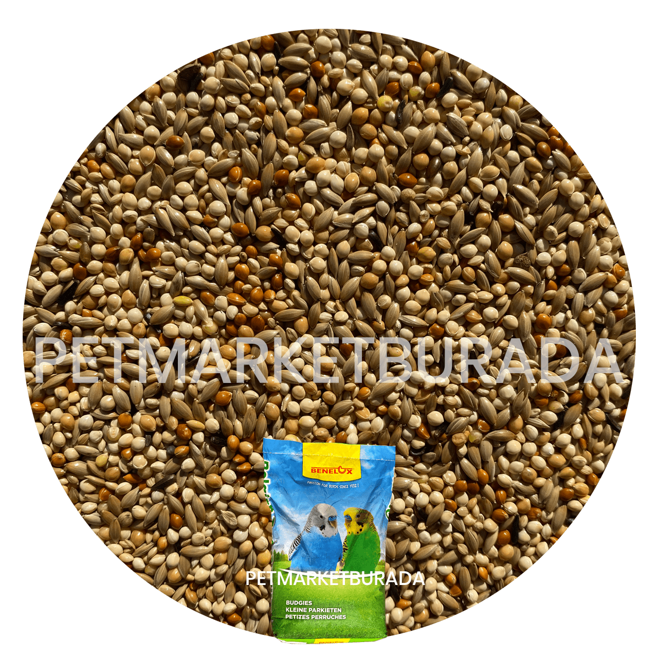 Benelux Premium Budgies Karışık Muhabbet Kuşu Üretici Yemi 5 kg (Bölünmüş)