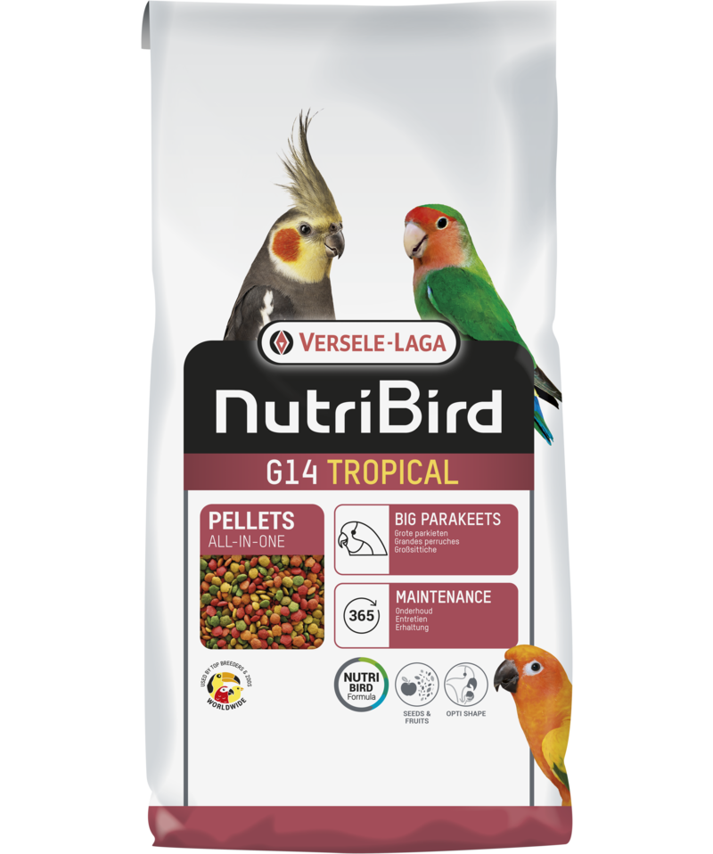 Versele Laga Nutribird G14 Tropical Paraketler İçin Meyveli Pelet Yem 10 kg