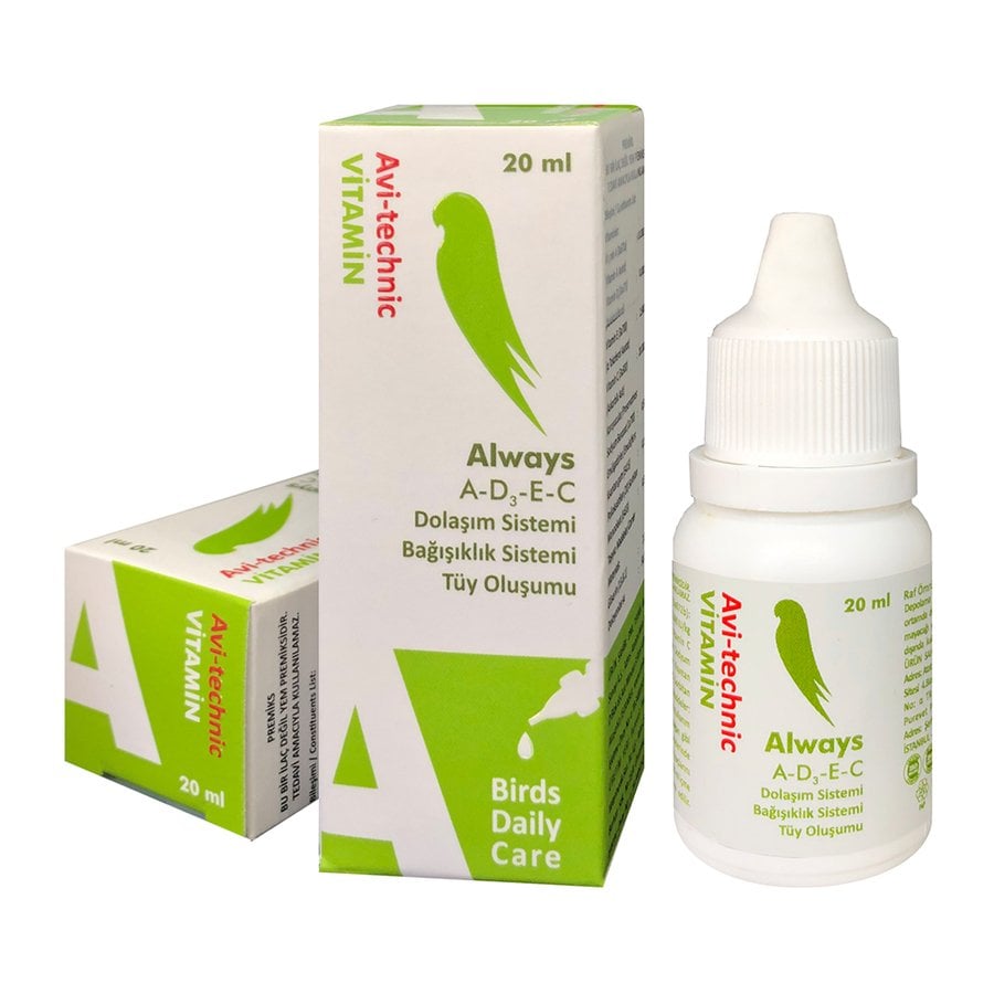 Avi-Technic Vitamin A (Tüy Oluşum Destekleyici) 20cc