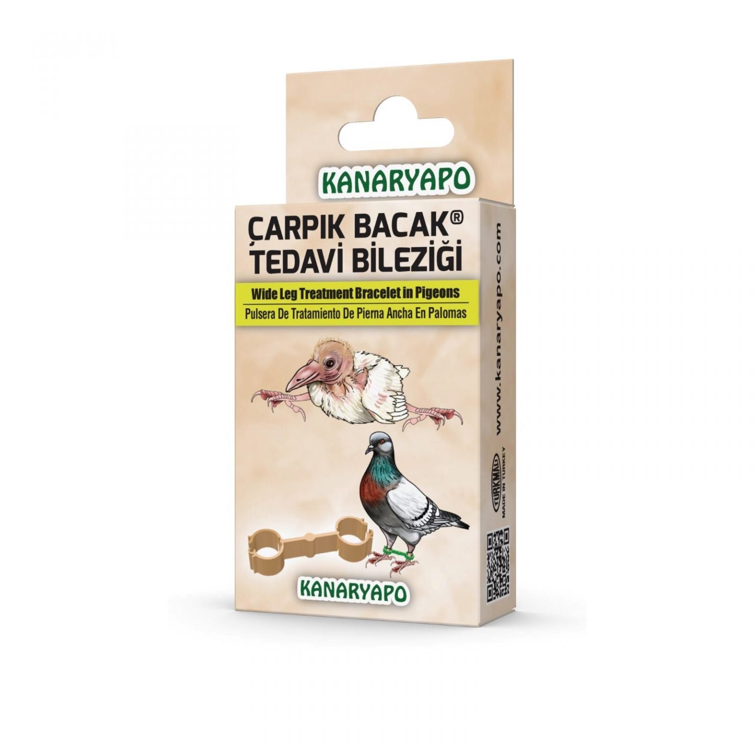 Kanaryapo Güvercinler İçin Çarpık Bacak Tedavi Bilezik Seti 10 lu Plastik Set