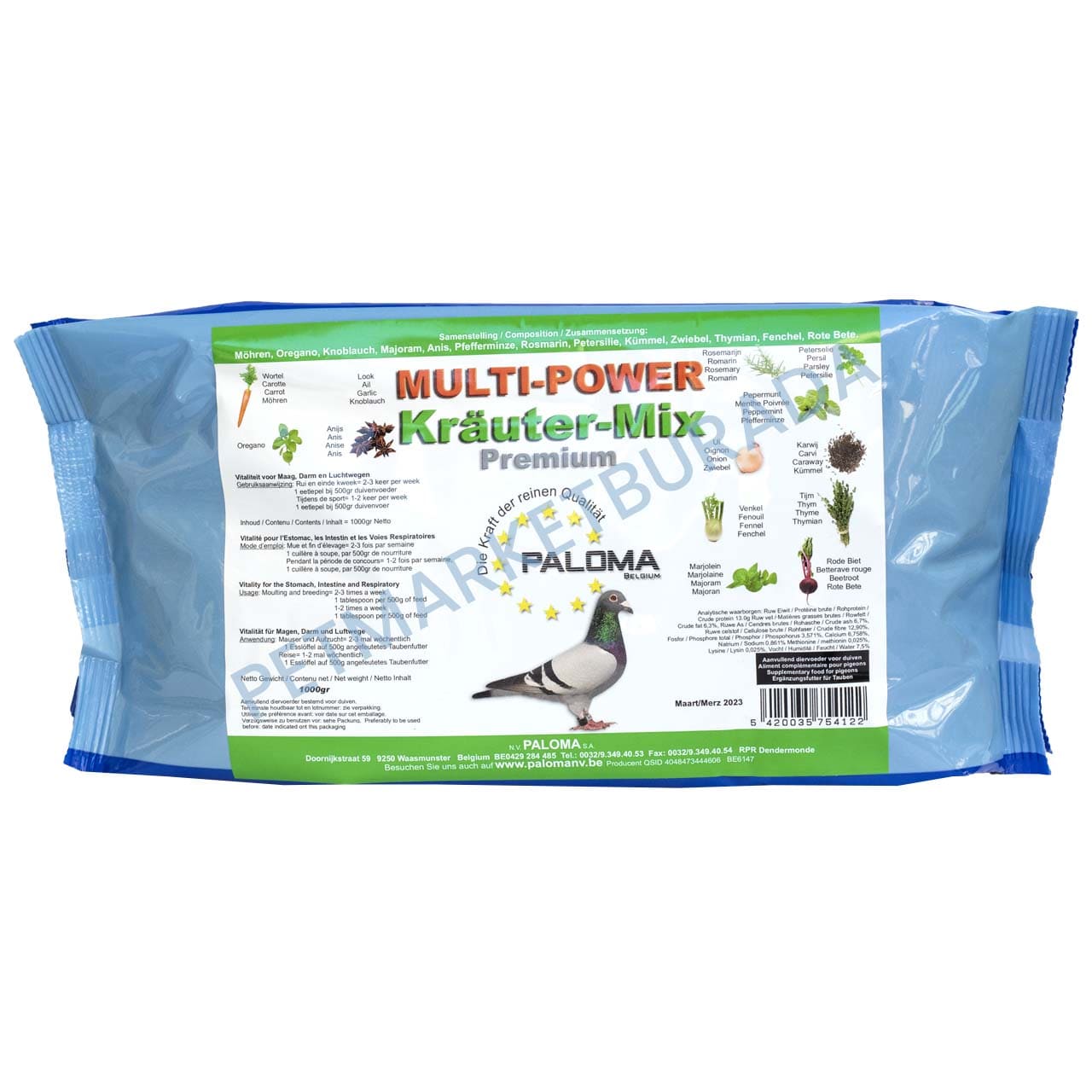 Paloma Multi-Power Krauter Mix Doğal Performans Ve Sağlık Artırıcı Karışım 1 Kg