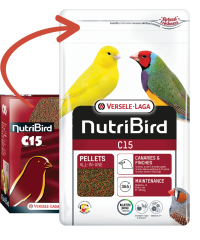 Versele Laga Nutribird C15 Kanarya Ve Finçler İçin Meyveli Pelet Yem (OP) 3 kg