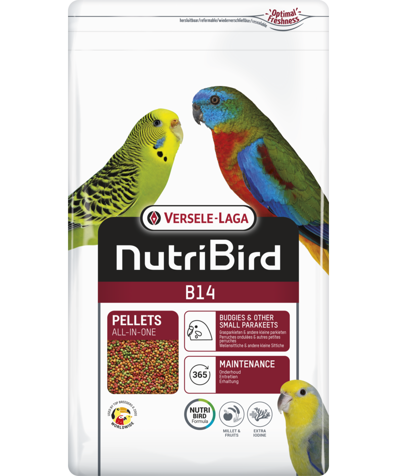Versele Laga Nutribird B14 Muhabbet Kuşları Ve Mini Paraketler İçin Meyveli Pelet Yem (OP) 3 kg