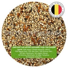 King Profesyonel %40 Aspurlu Karışık Muhabbet Kuşu Yemi (B) 1 kg