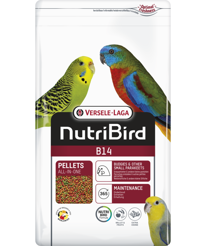 Versele Laga Nutribird B14 Muhabbet Kuşları Ve Mini Paraketler İçin Meyveli Pelet Yem (B) 1 kg