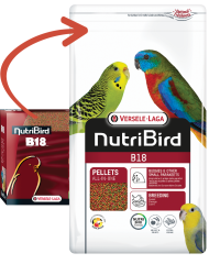 Versele Laga Nutribird B18 Damızlık Muhabbet Kuşları Ve Mini Paraketler İçin Meyveli Pelet Yem (B) 1 kg