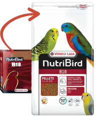 Versele Laga Nutribird B18 Damızlık Muhabbet Kuşları Ve Mini Paraketler İçin Meyveli Pelet Yem (B) 1 kg