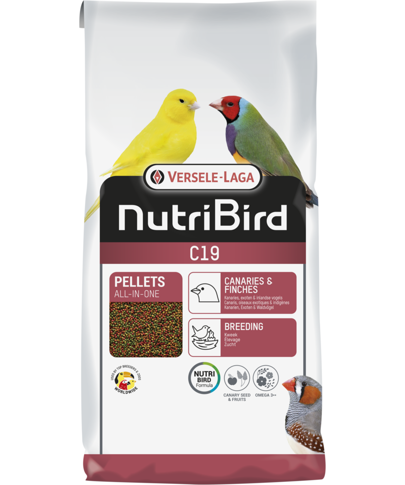Versele Laga Nutribird C19 Üreyen Kanaryalar Ve Finçler İçin Meyveli Pelet Yem 1 kg (Bölünmüş)