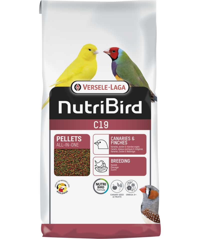 Versele Laga Nutribird C19 Üreyen Kanaryalar Ve Finçler İçin Meyveli Pelet Yem (B) 1 kg
