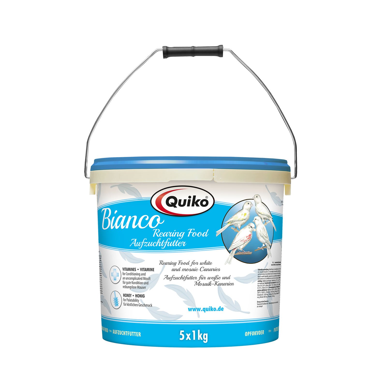 Quiko Bianco Beyaz Renk Kanarya Maması 1 kg (Poşet)