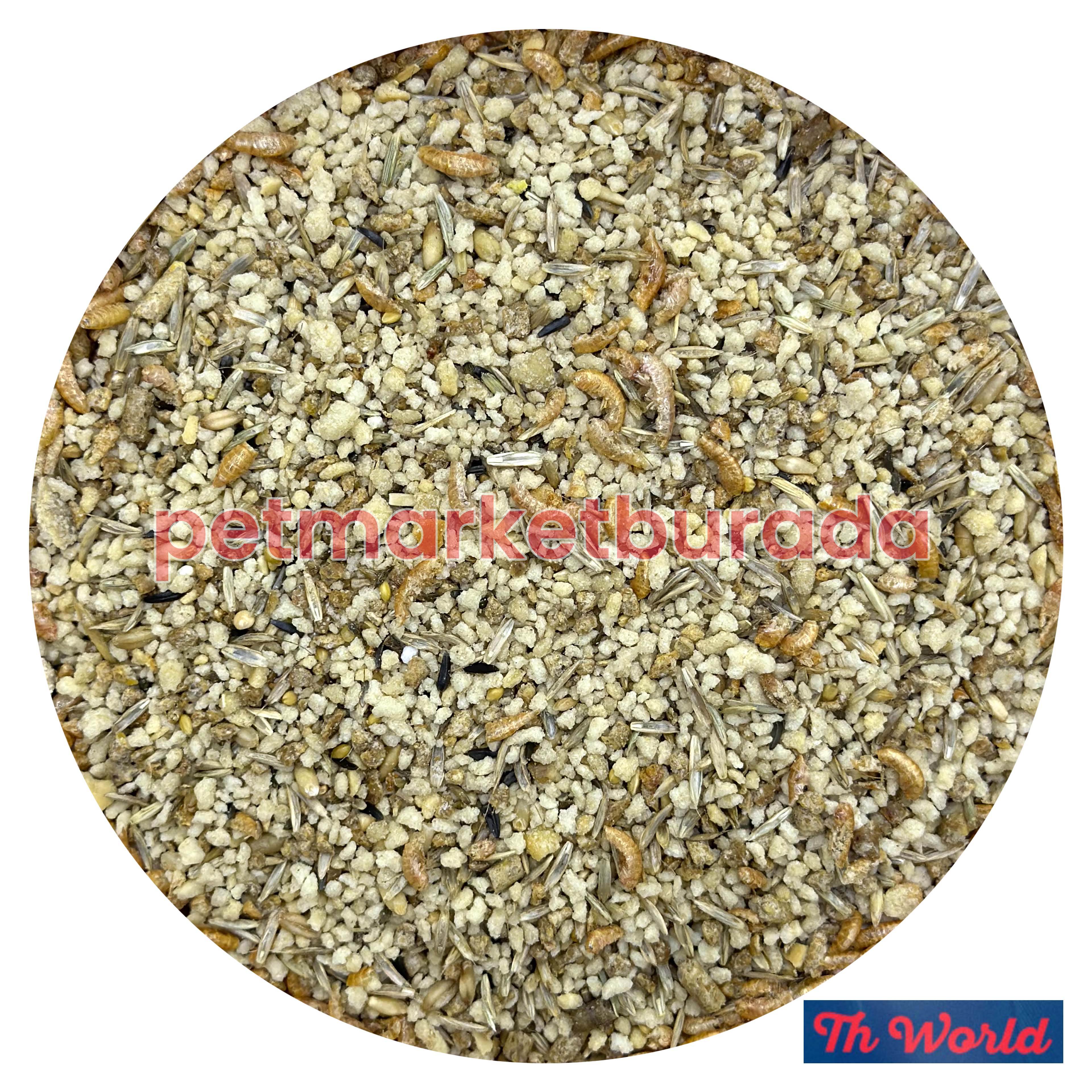 Raggio Di Sole Fly Th World Yüksek Proteinli Kurtlu Tohumlu Premium Doğa Kuşu Maması (B) 1 Kg