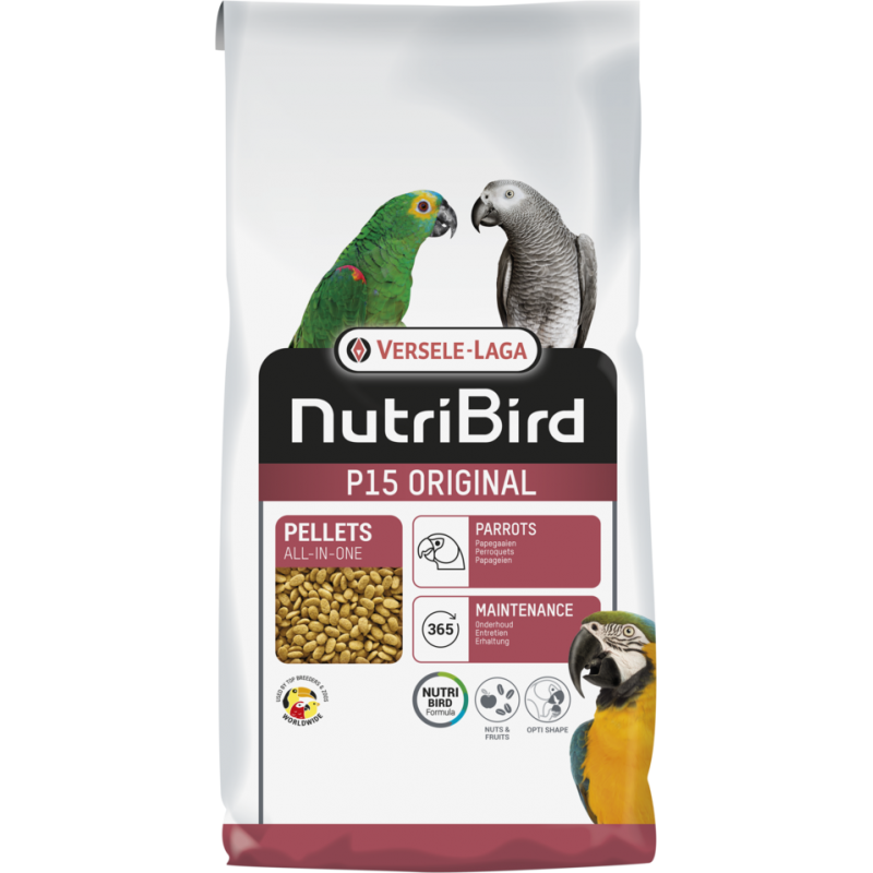 Versele Laga Nutrıbird P15 Original Papağanlar İçin Meyveli Pelet Yem 1 kg Bölünmüş Ürün
