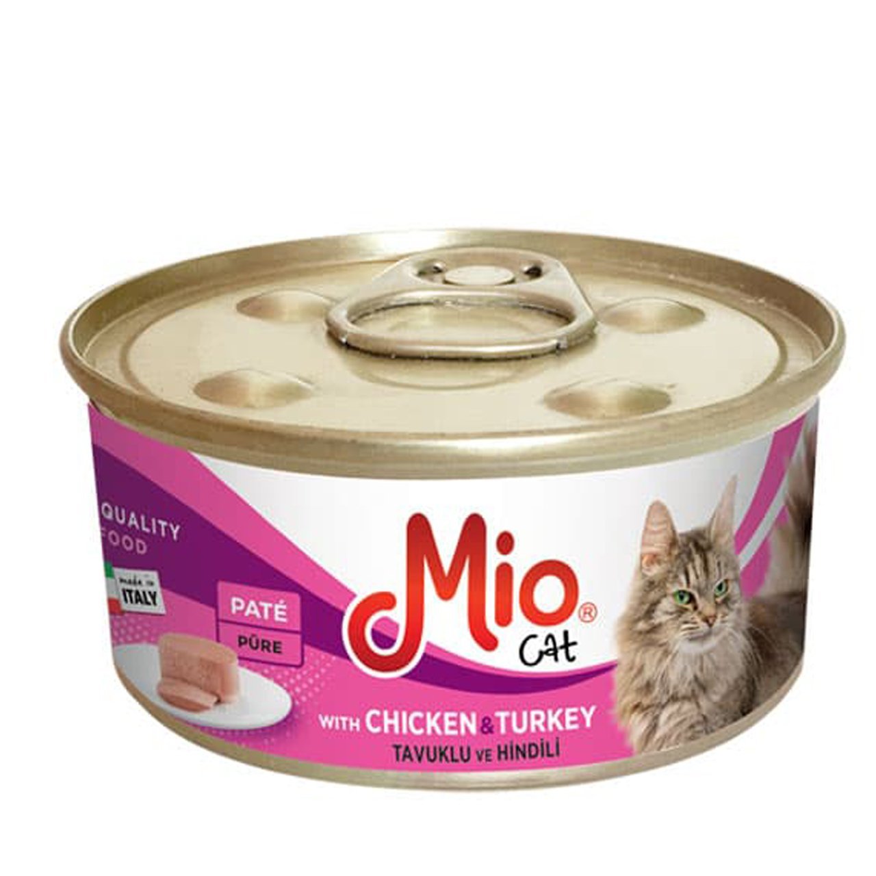 Mio Adut Pate Yetişkin Kediler İçin Tavuklu & Hindili Püre Mama 100 gr