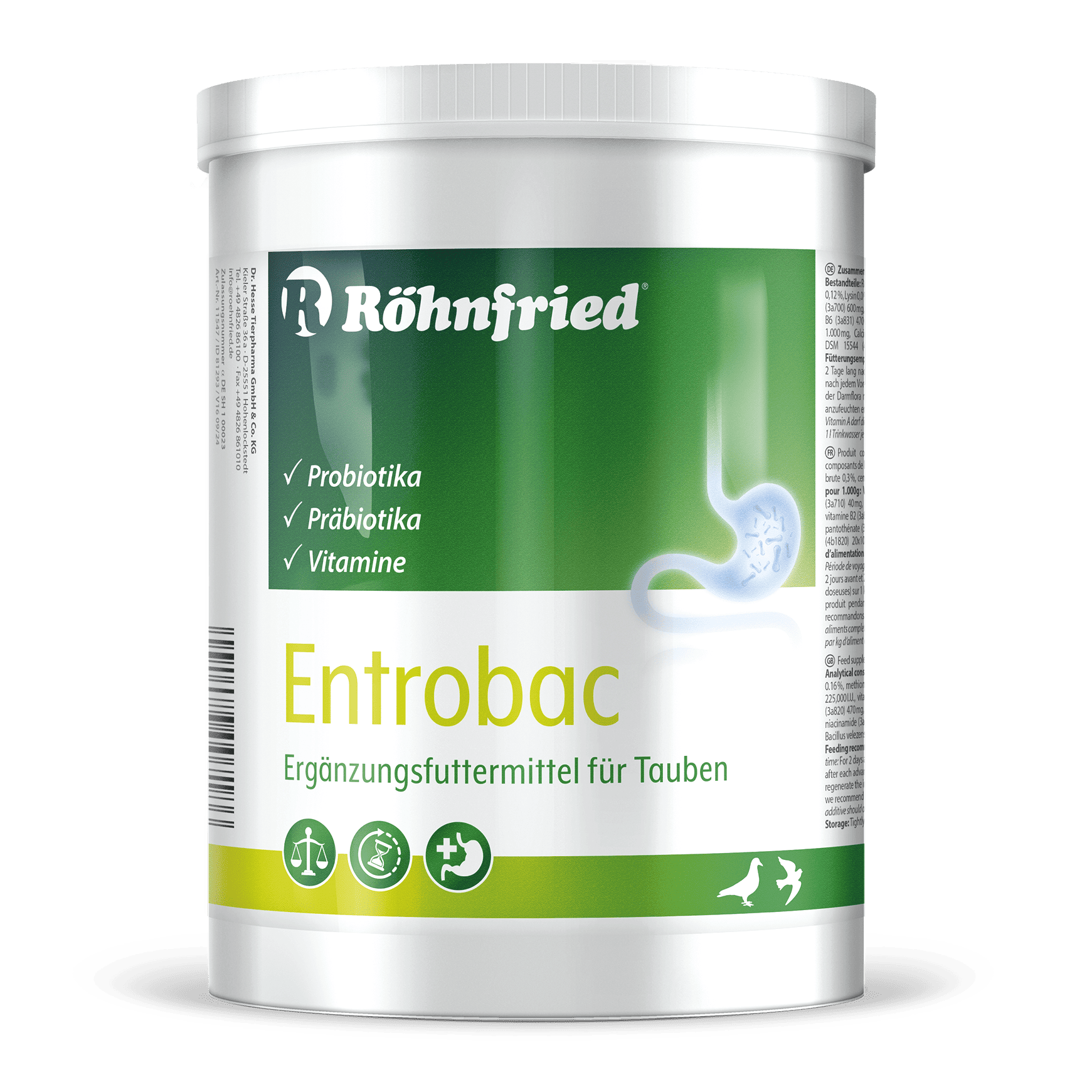 Röhnfried Entrobac Bağırsak Güçlendirici Probiyotik Katkısı 600 gr