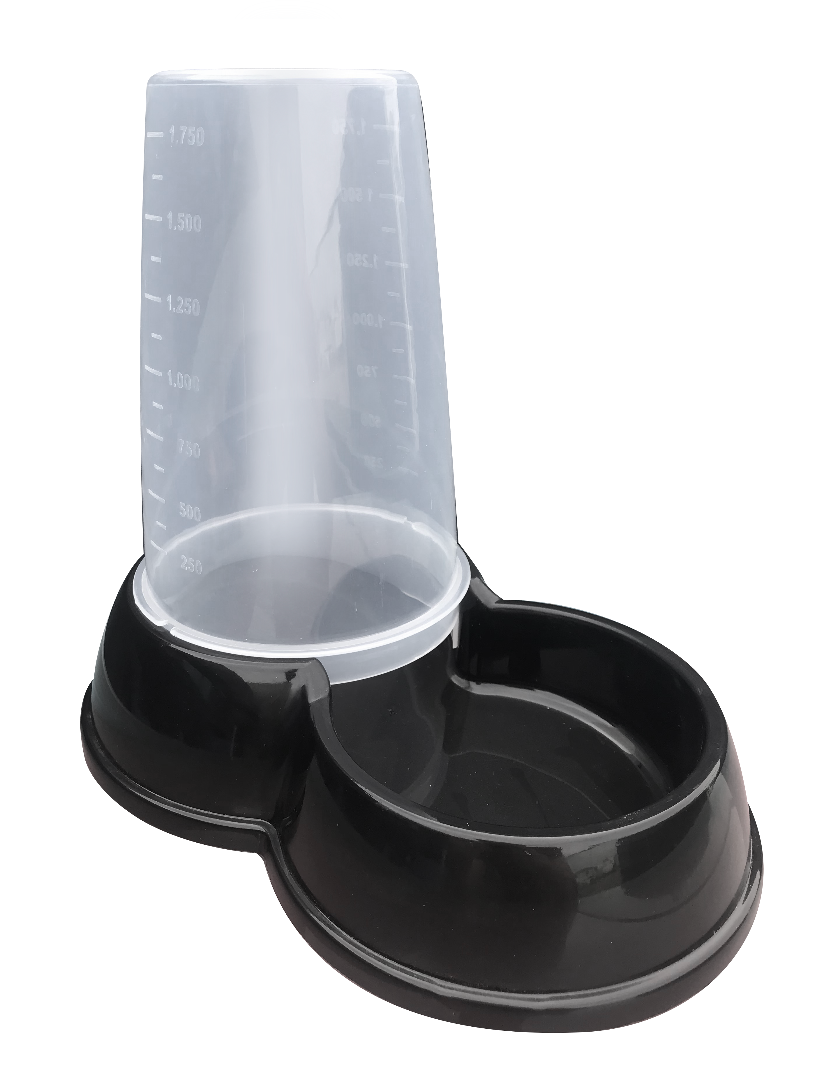 Tisert Plastik Rezerve Mama Kabı Siyah 1.750 Ml