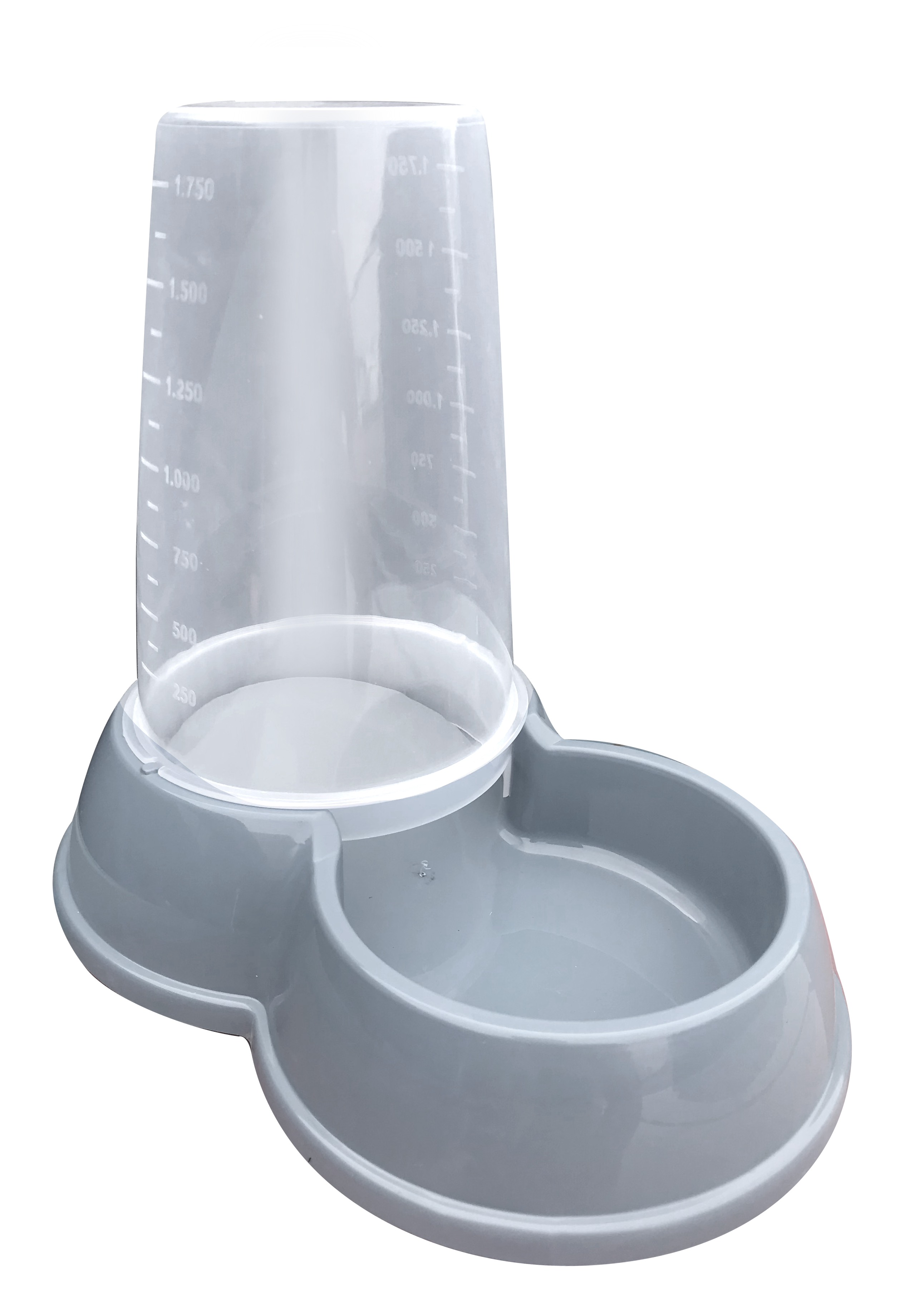 Tisert Plastik Rezerve Mama Kabı Gri 1.750 Ml