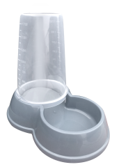 Tisert Plastik Rezerve Mama Kabı Gri 1.750 Ml