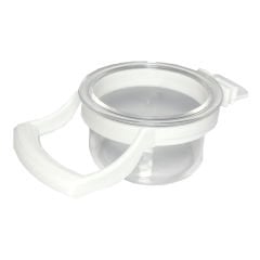 Tisert Kuşlar İçin Şeffaf Tünekli Kelepçeli Mamalık & Kumluk & Tohumluk