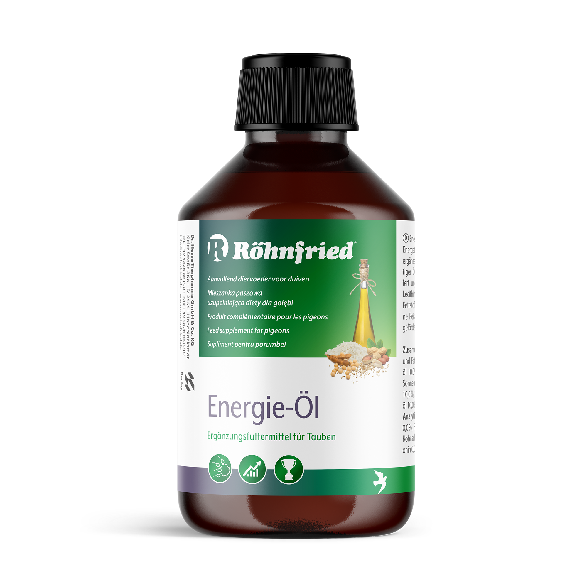 Röhnfried Energie-Öl Özel Yağlardan Oluşan Doğal Enerji Takviyesi 250 ml