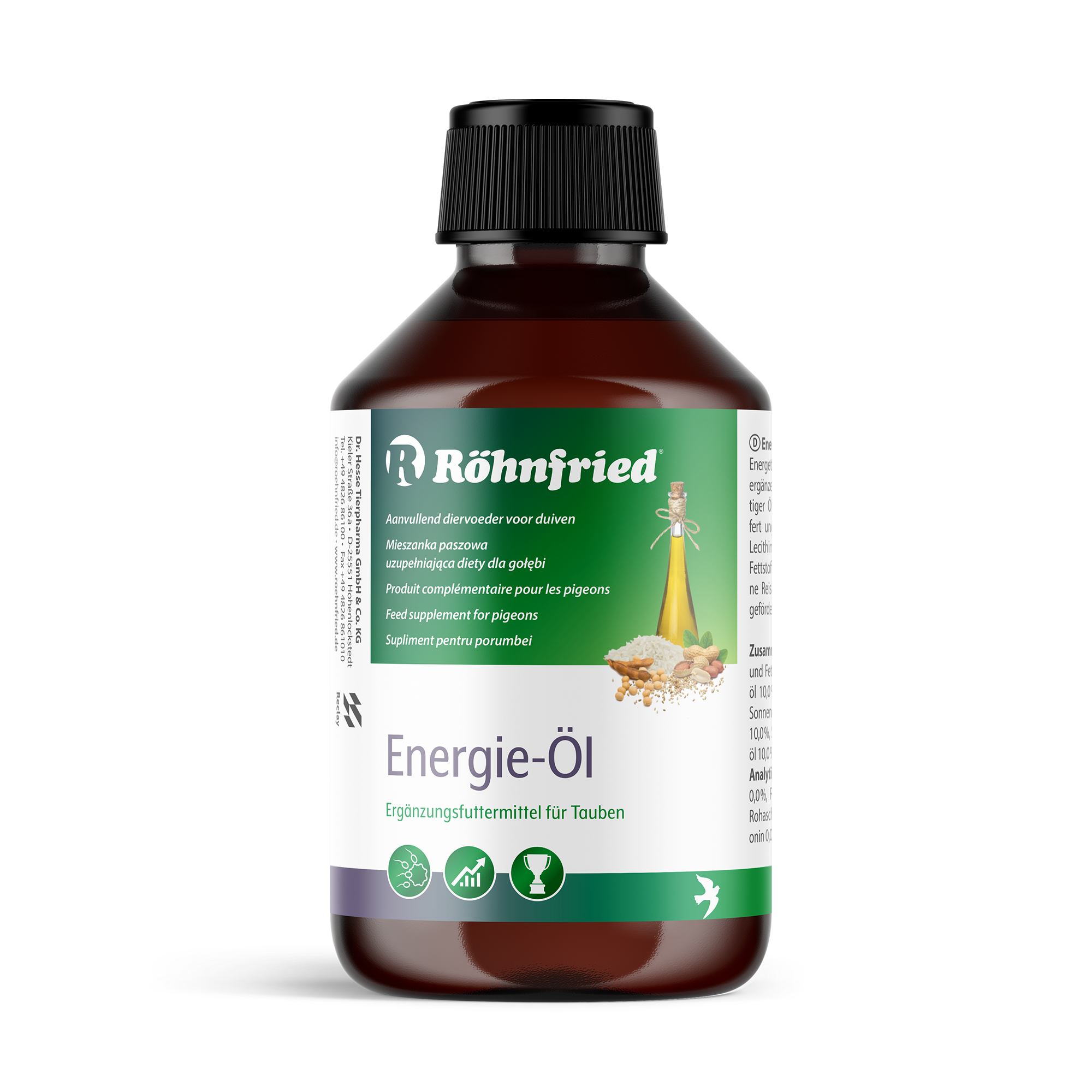 Röhnfried Energie-Öl Özel Yağlardan Oluşan Doğal Enerji Takviyesi 250 ml