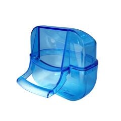 Tisert Kuşlar İçin Mavi Renk Lüks Kuş Yemliği