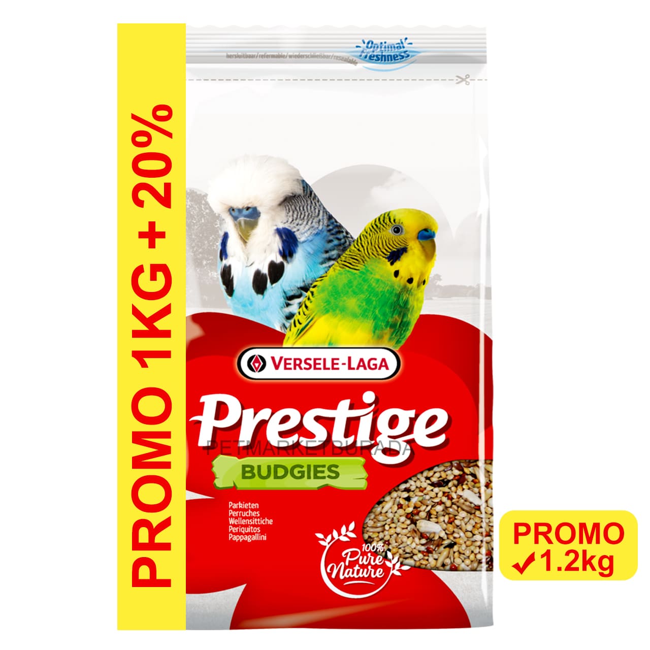Versele Laga Budgies Prestige Muhabbet Kuşu Yemi (Promo) 1.2 kg