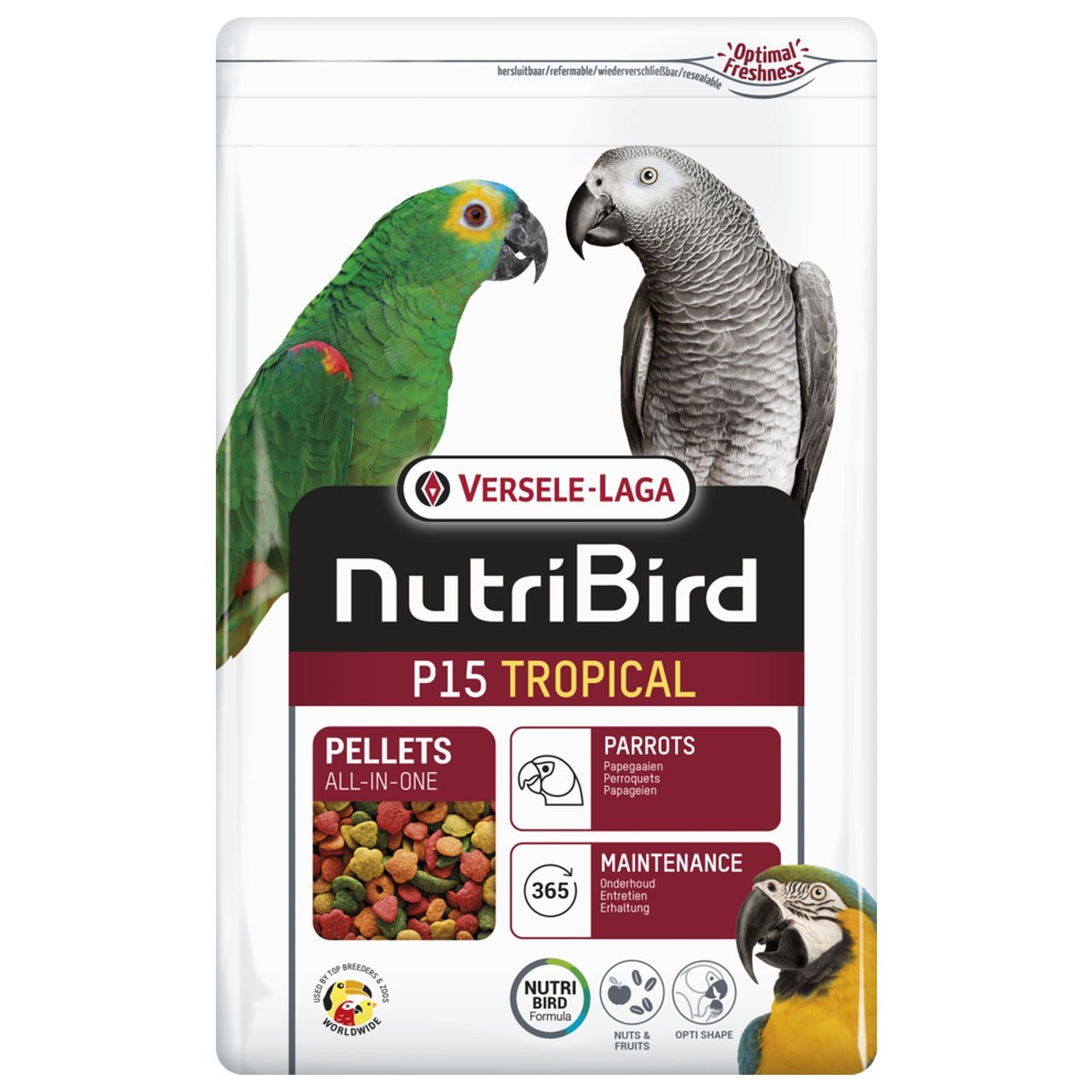Versele Laga Nutribird P15 Tropical Papağanlar İçin Meyveli Pelet Yem (OP) 1 kg