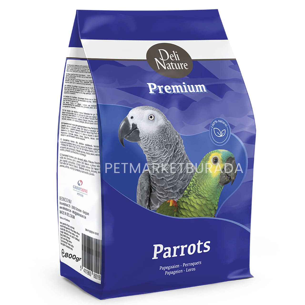Deli Nature Premium Parrots Karışık Papağan Yemi 800 gr