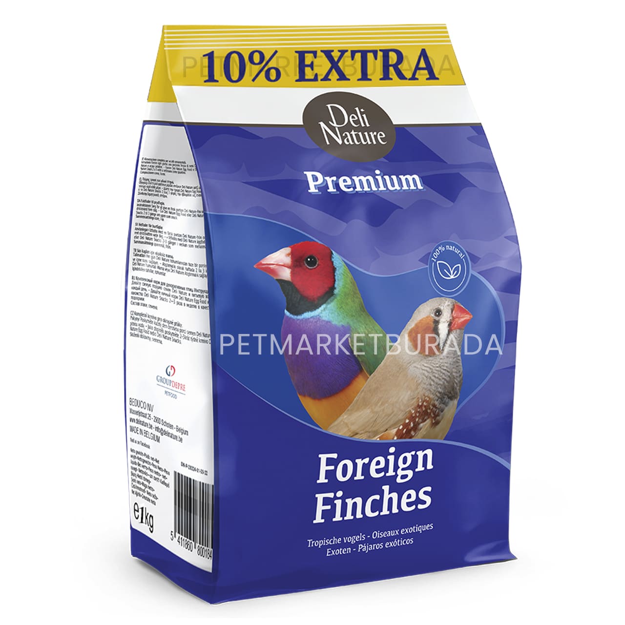 Deli Nature Premium Foreign Finches Karışık Finç Yemi 1.100 gr
