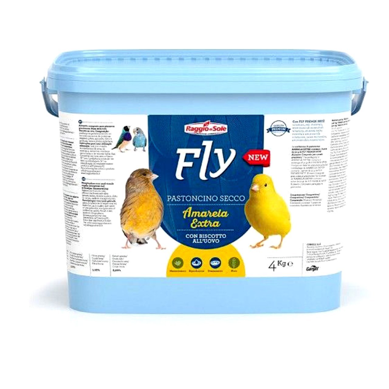Raggio Di Sole Fly Amarela Extra Tüm Kafes Kuşları İçin Kuru Yumurtalı Mama 4 kg