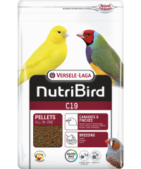 Versele Laga Nutribird C19 Üreyen Kanaryalar Ve Finçler İçin Meyveli Pelet Yem 3 Kg
