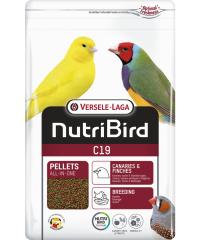 Versele Laga Nutribird C19 Üreyen Kanaryalar Ve Finçler İçin Meyveli Pelet Yem (OP) 3 Kg