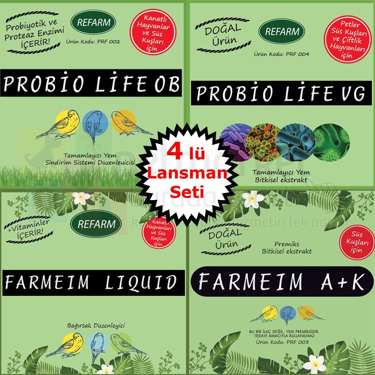 Refarm 4 Lü Bakım ve Kür Seti