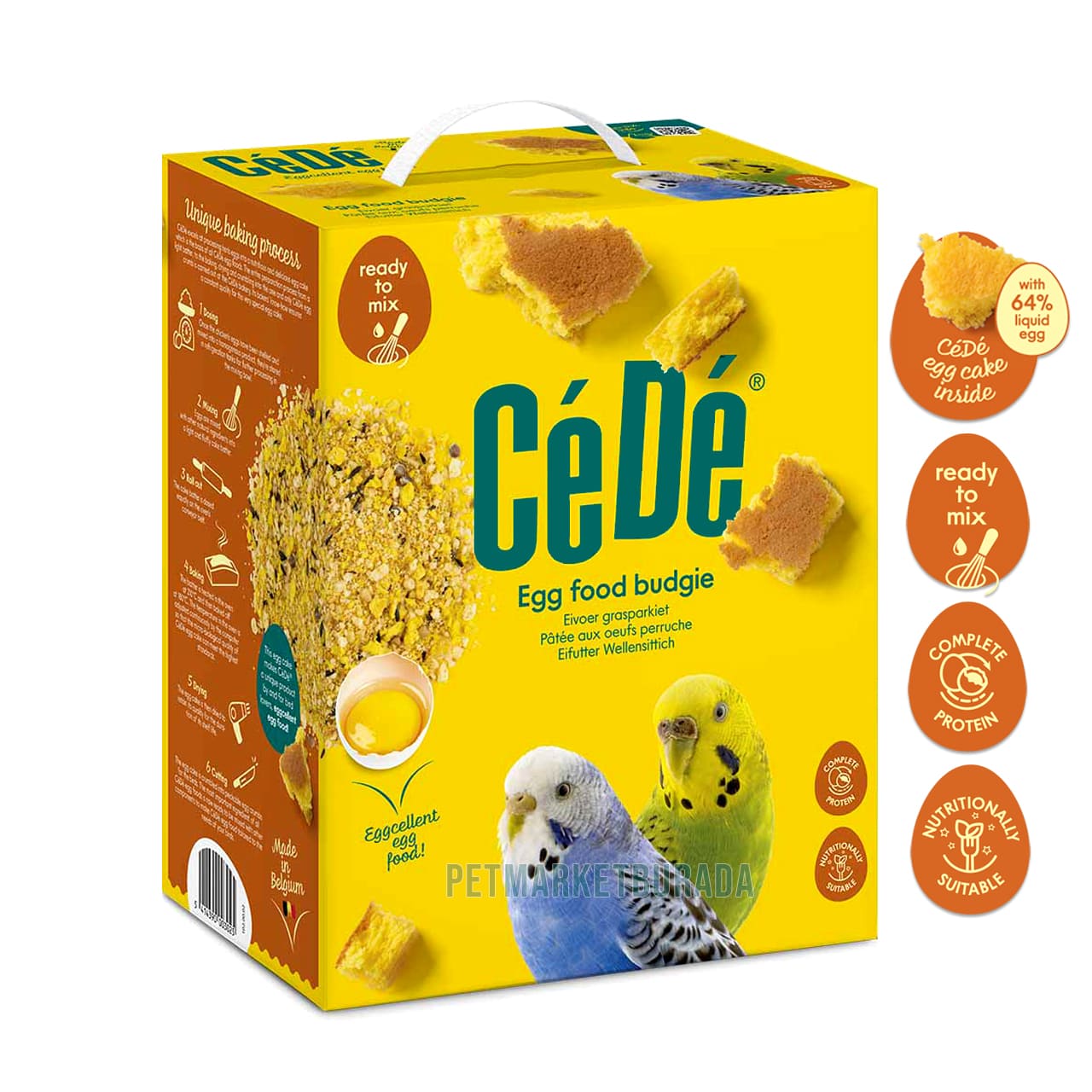 CéDé Egg Food Kuru Yumurtalı Muhabbet Kuşu Maması Kutu 5 kg