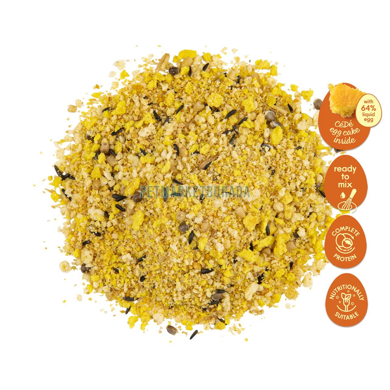 CéDé Egg Food Kuru Yumurtalı Muhabbet Kuşu Maması (OP) 1 kg