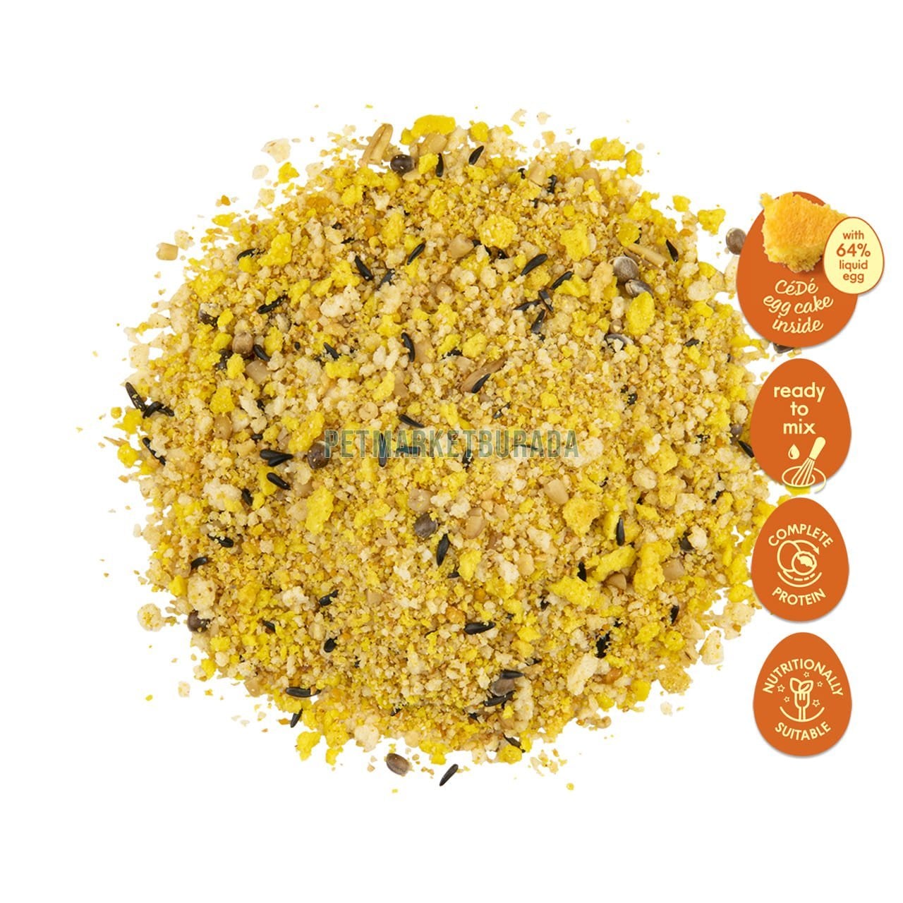 CéDé Egg Food Kuru Yumurtalı Muhabbet Kuşu Maması (OP) 1 kg