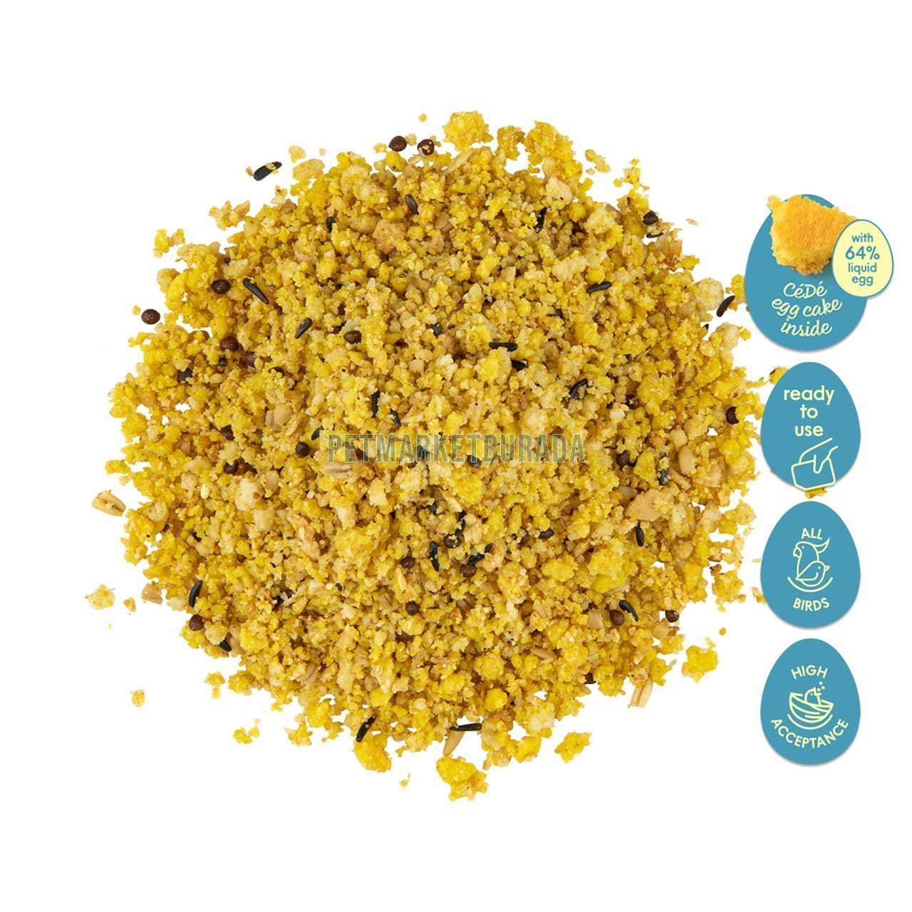 CéDé Allround Premium Tüm Kuşlar İçin Nemli Yumurta Maması (B) 1 kg