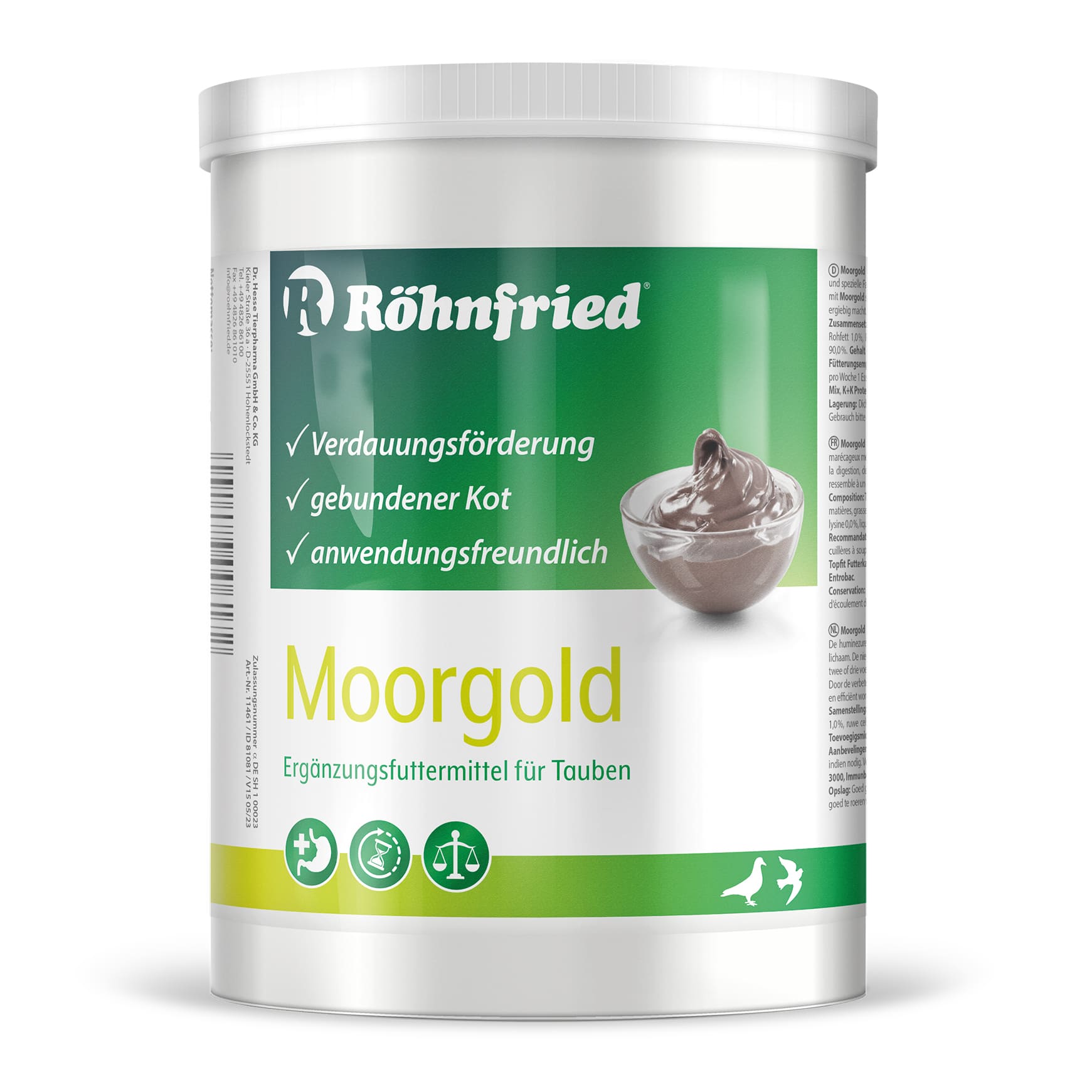 Röhnfried Moorgold Sindiririm Destekleyici Saf Şifalı Çamur 1.000 gr