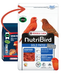Versele Laga Nutribird Gold Patee Kırmızı Renk Kanarya Maması (B) 1 kg