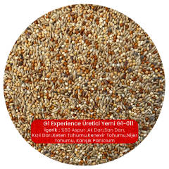 G1 Experience Muhabbet Kuşu Üretici Yemi (Bölünmüş Vakum Paket) 5 kg