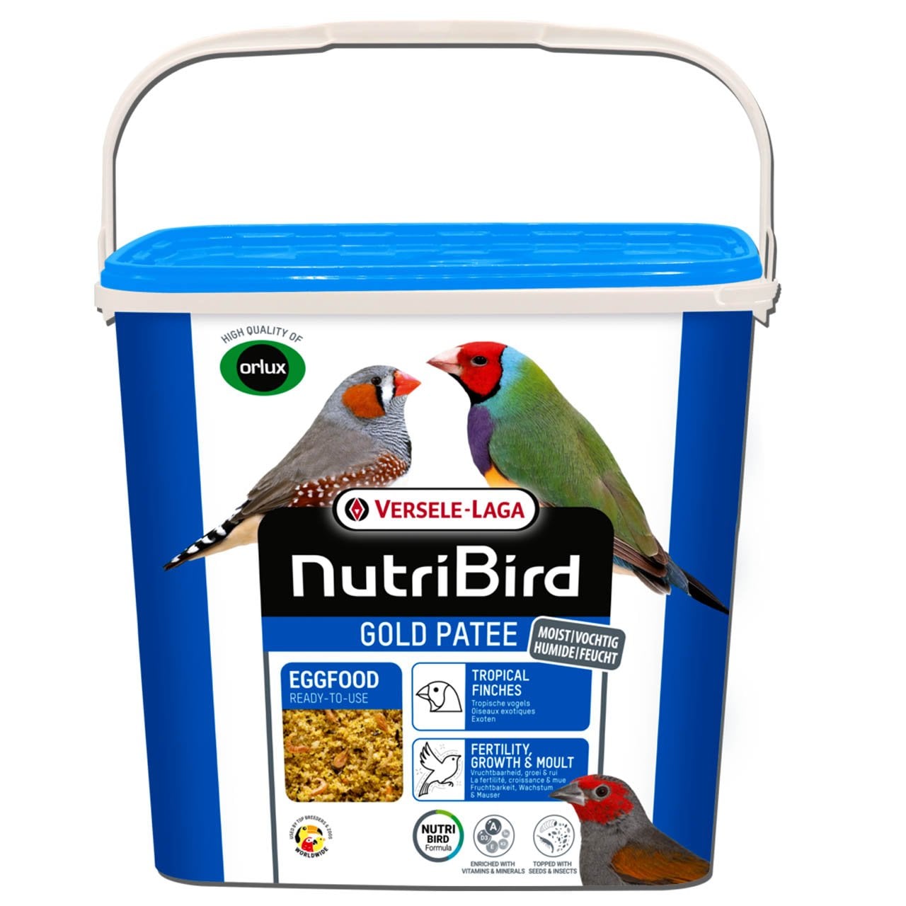 Versele Laga Nutribird Gold Patee TF Kurtlu Karidesli Ballı Yumurta Maması (Mavi) (B) 250 g