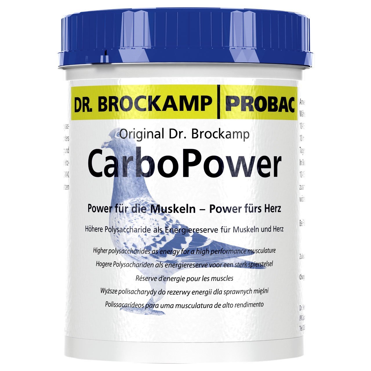 Dr. Brockamp | Probac Carbo Power Yüksek Performanslı Kas Yapısı 500 g