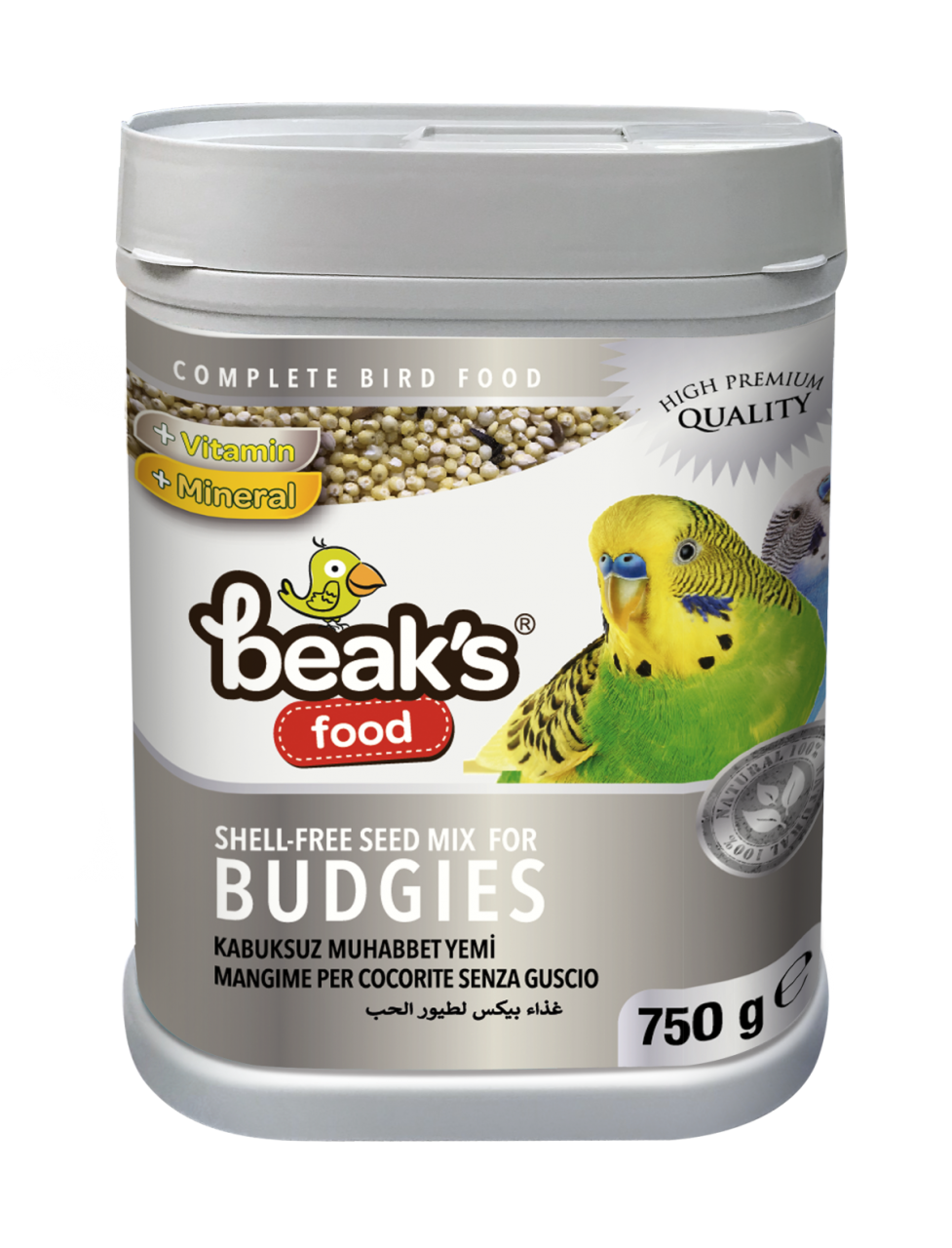 Beaks Soyulmuş Kabuksuz Muhabbet Kuşu Yemi 750 gr