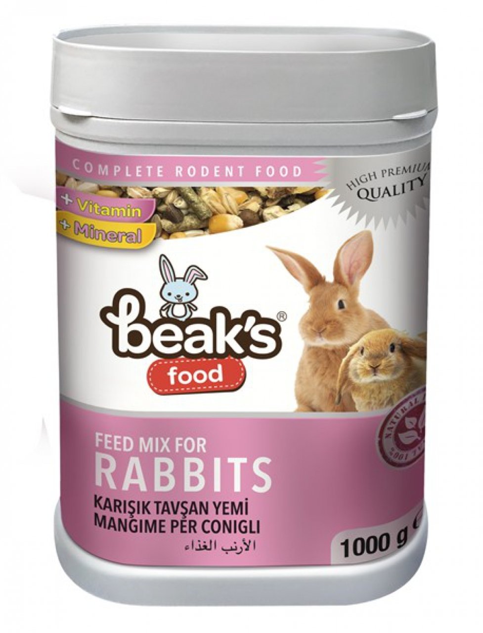Beaks Karışık Tavşan Yemi 1000 gr
