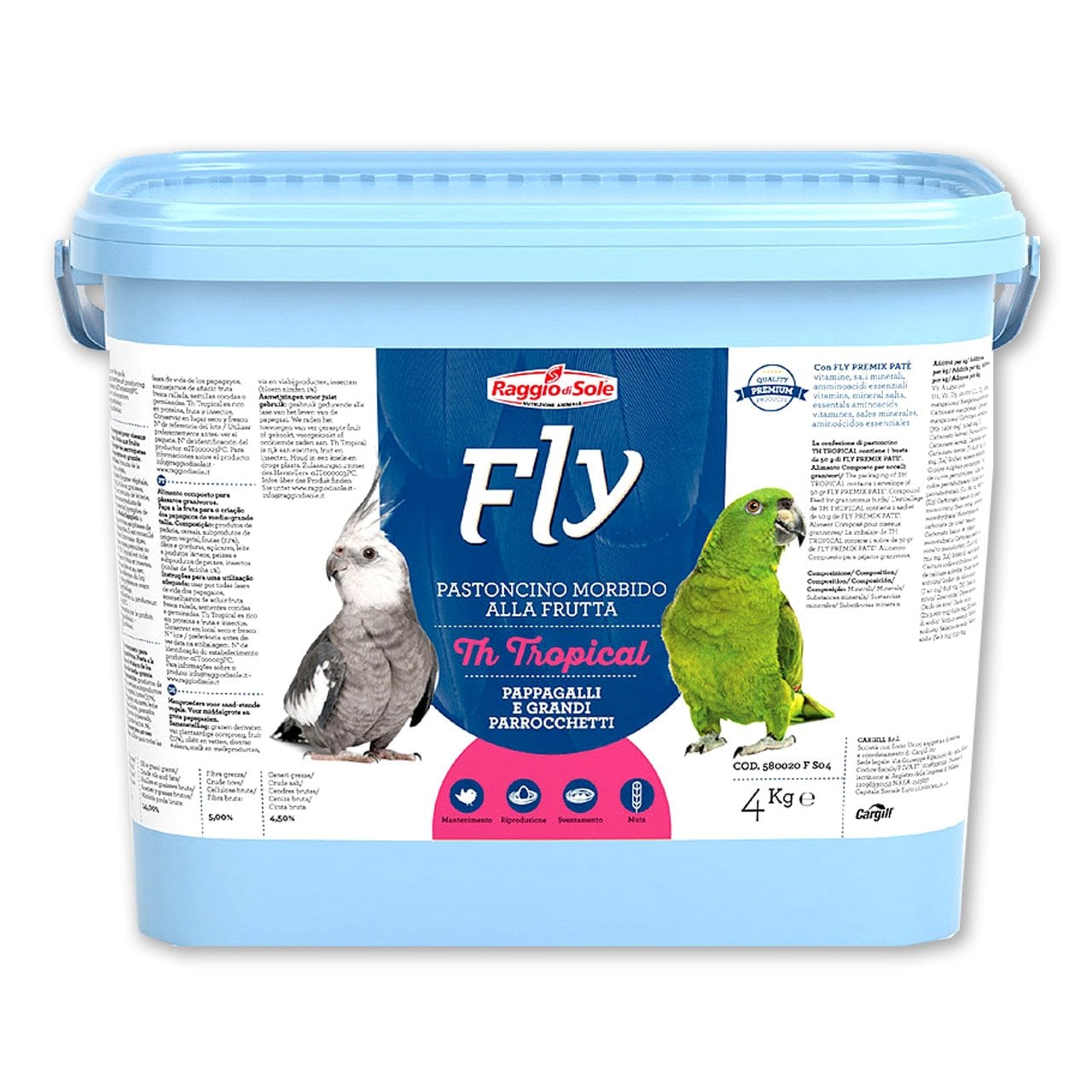 Raggio Di Sole Fly TH Tropical Fruitti Paté Gerçek Meyveli Böcekli Kondisyon Artırıcı Mama (OP) 4 kg